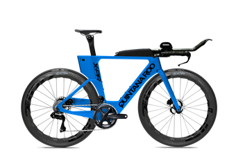 Blue frame black decal zipp wheels