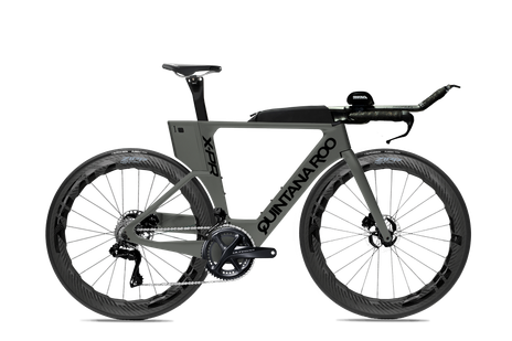Gray frame black decal zipp wheels