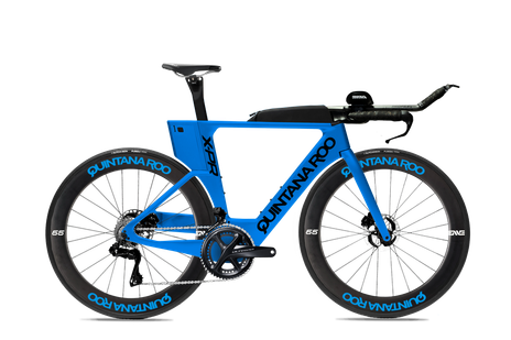 Blue frame black decal enve wheels